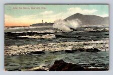 Newport OR-Oregon, After The Storm, Antique, Vintage c1909 Postcard picture