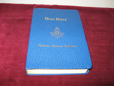Holy Bible Master Mason Edition Blue 1984 Heirloom Bible Masonry Masonic picture