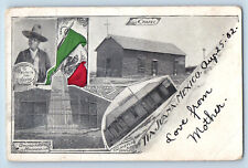 Tijuana Baja California Mexico Postcard Chapel Monument Multiview 1902 PMC picture