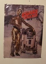 Rare, Vtg 1980 Star Wars, ESB Droids Promo Poster  20”x28”  C-3PO & R2D2 Rare picture
