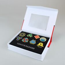 Pokemon Gen 4 Sinnoh League Trainer Gym Badges Enamel Pin Boxed Set picture
