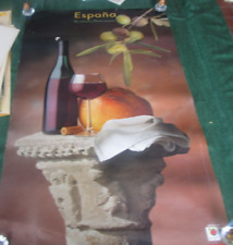 SPAIN ESPANA POSTER 1998  NATIONAL TOURIST BOARD Wine  Cheese Fruit 0 38