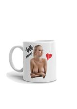 11oz Coffee Mug, Vulgar Coffee Mug, Boobs Coffee Mug, Coffee Mug With Breast picture