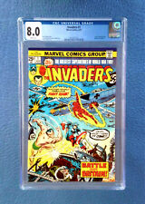 INVADERS #1 CGC 8.0 VERY FINE WHITE PAGES MARVEL COMICS JOHN ROMITA COVER WWII picture