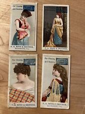 Lot of 4 - P.H. MAYO & BROTHER PHOTO OF WOMAN - makers of tobacco products picture