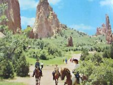 Vintage Postcard Colorado CO Garden of the Gods Horseback Riding 30966 picture