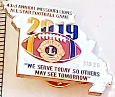 Lions International  2019 43rd Annual All Star Football Game Lapel Pin (041923) picture