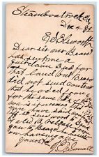 Steamboat Rock Iowa IA Iowa Falls IA Postal E.S. Ellsworth 1882 Posted Antique picture