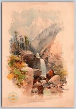 VICTORIAN TRADE CARD; CLARK'S O.N.T. SPOOL COTTON THREAD FOR SEWING - PIKES PEAK picture