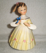 Vintage 1963 Schmid Ponytail Girl With Bluebird Figurine Musical Japan picture