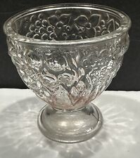 Vintage Avon Cut Crystal Votive Candle Holder Cup / Pink Hue / Floral  EUC picture