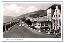1957 Rüdesheim am Rhein Street View Restaurant Germany RPPC Photo Postcard picture