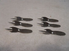6 Vintage Stainless Corn Holder picture