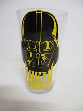 Zak  Designs DARTH VADOR  black yellow red collector Pint glass cup picture