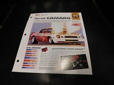 1978 Chevrolet Camaro Spec Sheet Brochure Photo Poster picture