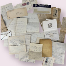 Vintage Handwritten Letters Historical 1920s and 1940s Connecticut, Lot picture