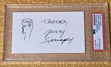 Jerry Springer PSA Autograph Signed Hand Drawn Self Characature Sketch  picture
