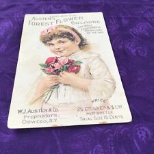 Victorian Trade Cards - Austen's Forest Flower Cologne picture
