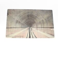 Detroit Michigan~West Bound Tube Of Subaqueous Train Tunnel Postcard Posted 1911 picture