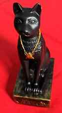 Vintage Summit Collection Bastet Egyptian Goddess Black Cat Resin Figurine picture