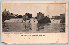Vergennes Vermont c1905 Postcard Waterfall The Falls picture