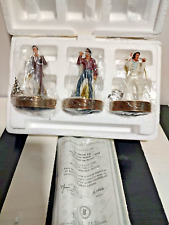 NEW Bradford Elvis Solid Gold Christmas Ornament Set of 3 - Sixth Issue w/ COA picture