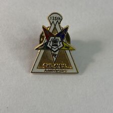 Order of the Eastern Star CAL OES 125th Anniversary California Lapel Pin CA 1998 picture