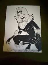 Black Cat Spider-Man Marvel Comics Original Comic Art 11x17  picture