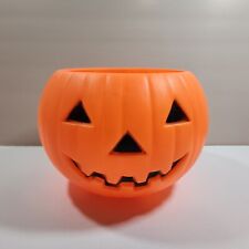 VTG Union Products Inc Halloween Blow Mold Jack O Lantern Candy Bowl Bucket 1991 picture