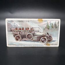 1916 Will's Cigarettes Military Motors #42 King Victor's Car Antique Tobacco picture