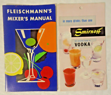 Smirnoff Vodka + Fleischmann's Mixer's Manual 1930s Bartending Recipes Art Deco picture