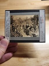 Vtg Magic Lantern Slide-Life On The East Side-Painting By Jerome Myers picture