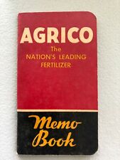 Vintage Agrico Fertilizer Advertising Pocket Memo Book 1944-45 picture