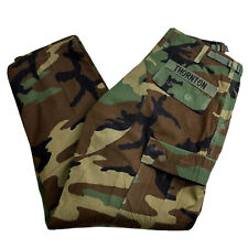Vintage US Military Camo Pants Mens Cargo Pockets Size Small Short Waist 27-31in picture