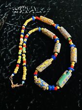 Stunning Antique African Trade Beads Necklace Glass picture