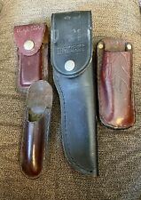 Vintage Knife Sheath Lot Buck Bear picture