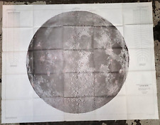 1961 U.S.G.S. Lunar Rays Map of the Moon, Apollo 11 Lunar Landing Hackman picture