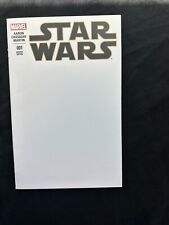 STAR WARS #1 2015 BLANK COVER VARIANT MARVEL COMICS SKETCH picture