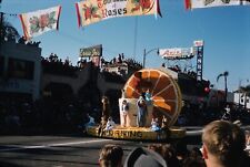 1961 Tournament of Roses Parade Float Orange Slice Vintage 35mm Slide picture