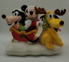 Disney Gemmy Animated Musical Mickey & Friends Chrsitmas Plush Animatronic Decor picture
