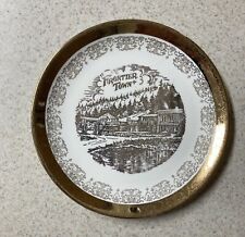 Vintage Frontier Town 15 Miles West of Helena, Montana Souvenir Plate 7 1/2” picture