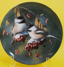 Vintage Collector Bird Plate 1986 by Knowles Signed Kevin Daniel 8 3/8