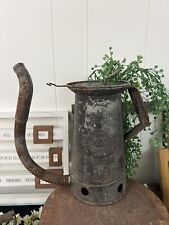 Vintage Oil 10 Home Decor Half Gallon Huffman galvanized, metal ￼ picture