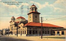 Birmingham Alabama 1912 Postcard $2,000,000 Terminal Railroad Train Station picture