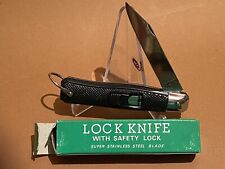 Nice 70's Taiwan Knock-off New Old Stock Knife W/Safety And Orig.Box picture