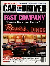 AUGUST 1999 CAR & DRIVER MAGAZINE CAMARO SS, MUSTANG COBRA, FIREBIRD TRANS AM picture