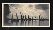 Vintage Sailing Boats on the Nile Cairo Egypt Real Photo Postcard 5.5