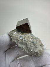 LARGE Rare Lusterous Pyrite Cubes on Matrix__Navajun Mine , Spain picture