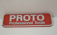 Vintage Proto Professional Tools USA Name Badge Plate For Tool Box Chest Cabinet picture