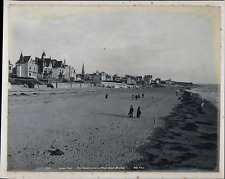Neurdein, France, Saint-Pair-sur-Mer, Walkers on the Beach of Saint-Nicolas, wine picture